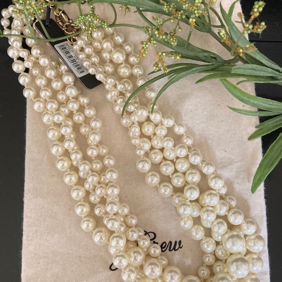 J. Crew Pearl Twisted Hammock Necklace MSRP $98 - Picture 6 of 6